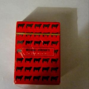 VERY RARE MICHAEL JORDAN STEAK HOUSE ON PLAYING CARDS